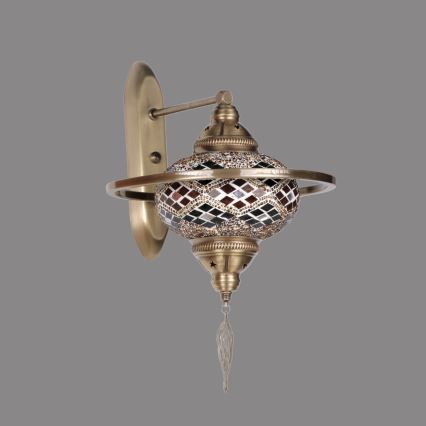 YENI fali lámpatest 1xE27/40W/230V bronzszínű