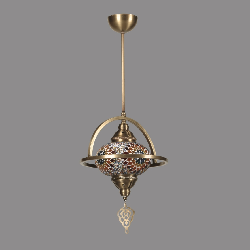 YENI rúdon szerelt csillár 1xE27/40W/230V bronz