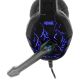 Yenkee - LED Gaming fejhallgató mikrofonnal fekete/kék