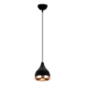 YILDO kábeles függőlámpa 1xE27/40W/230V fekete/réz