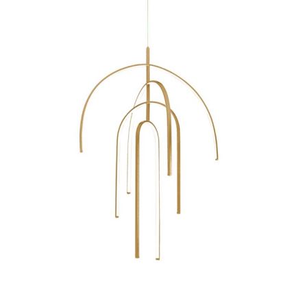 Zambelis 1933 - LED Dimmelhető csillár zsinóron LED/96W/230V arany