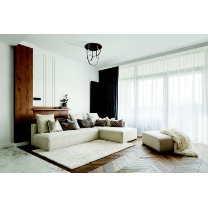 Zambelis 1951 - LED dimmelhető mennyezeti lámpa LED/80W/230V fekete