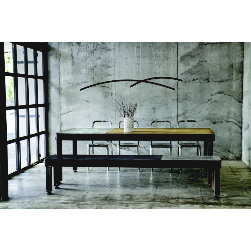 Zambelis 20130 - LED Dimmelhető csillár zsinóron LED/48W/230V fekete