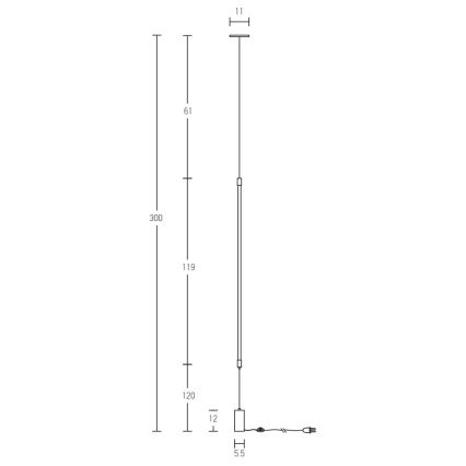 Zambelis 20184 - LED állólámpa LED/22W/230V