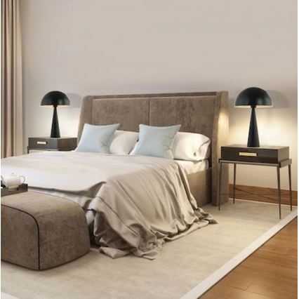 Zambelis 20210 - Asztali lámpa 1xE27/25W/230V fekete