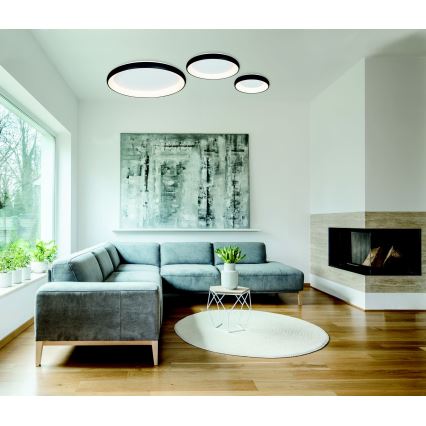 Zambelis 2056 - LED Dimmelhető mennyezeti lámpa LED/60W/230V átm. 80 cm fekete