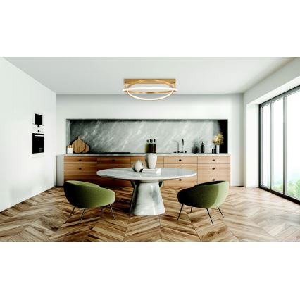 Zambelis 22019 - LED Dimmelhető felületre szerelhető csillár LED/80W/230V átm. 79 cm arany