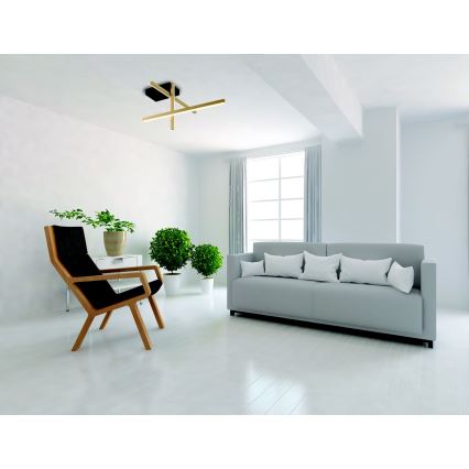 Zambelis 22024 - LED Dimmelhető felületre szerelhető csillár LED/25W/230V arany