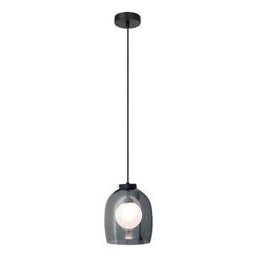 Zambelis 22051 - Kábeles függőlámpa 1xG9/5W/230V átm. 18 cm fekete