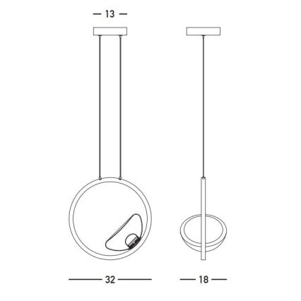 Zambelis 23028 - LED Dimmelhető csillár zsinóron LED/7W/230V 3000K arany