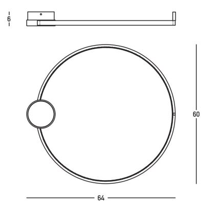 Zambelis 23096 - LED Dimmelhető mennyezeti lámpa LED/24W/230V 3000K átm. 60 cm arany