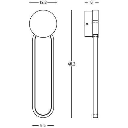 Zambelis 23102 - LED Dimmelhető fali lámpa LED/13W/230V 3000K arany