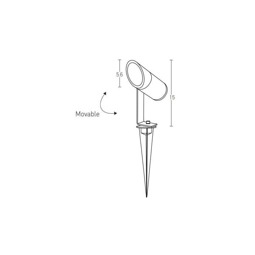 Zambelis E152 - LED Kültéri lámpa LED/7W/230V IP65 antracit