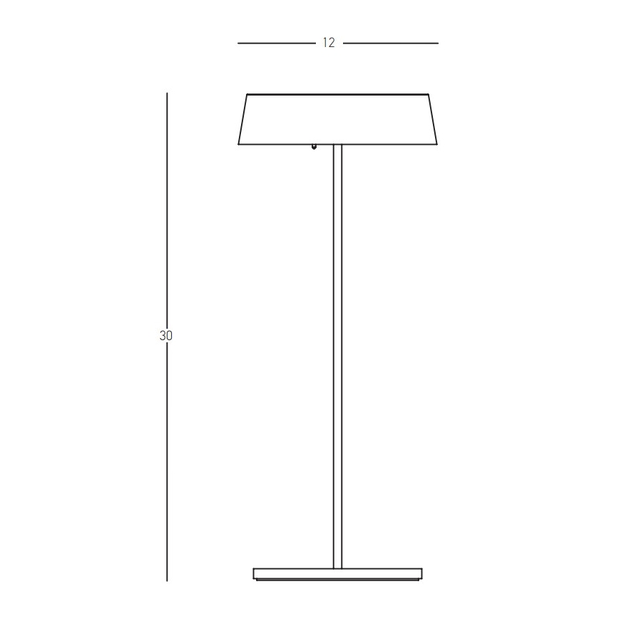 Zambelis E290 - LED állítható fényerejű kültéri lámpa LED/2,2W/3,7V 2200 mAh IP54 fehér