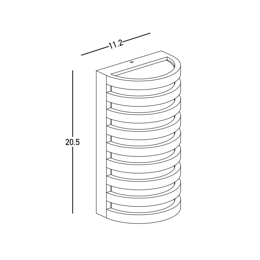 Zambelis E341 - LED Kültéri fali lámpa LED/10W/230V 3000K IP65 barna