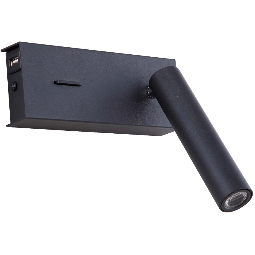 Zambelis H75 - LED Fali lámpa LED/3W/230V USB fekete