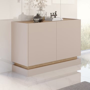 ZARPANT komód 75x120 cm bézs/Cremona tölgy