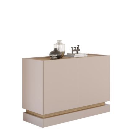 ZARPANT komód 75x120 cm bézs/cremona tölgy
