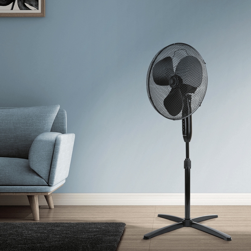 ZEVENTI - Állványos ventilátor FLOW 40W/230V fekete
