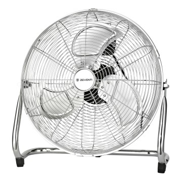 ZEVENTI - Álló ventilátor FLOW 100W/230V, átmérő 54 cm, fényes króm