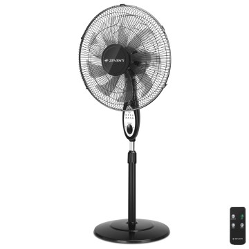 ZEVENTI - Álló ventilátor FLOW 55W/230V 130 cm fekete + távirányító