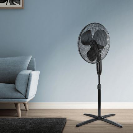 ZEVENTI - FLOW álló ventilátor 40W/230V 120 cm fekete