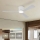 ZEVENTI - AUREX dimmelhető LED mennyezeti ventilátor LED/24W/230V 3000/4000/6000K Wi-Fi Tuya fehér + távirányító