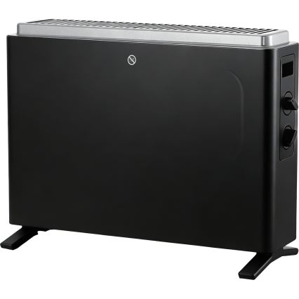 ZEVENTI - Elektromos direkt fűtőtest/konvektor 800/1200/2000W/230V fekete
