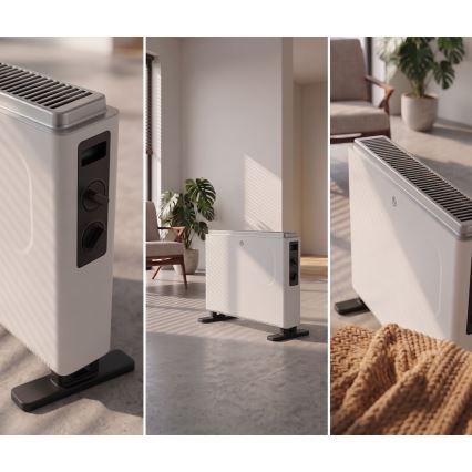 ZEVENTI - Elektromos fűtőtest/konvektor 800/1200/2000W/230V fehér