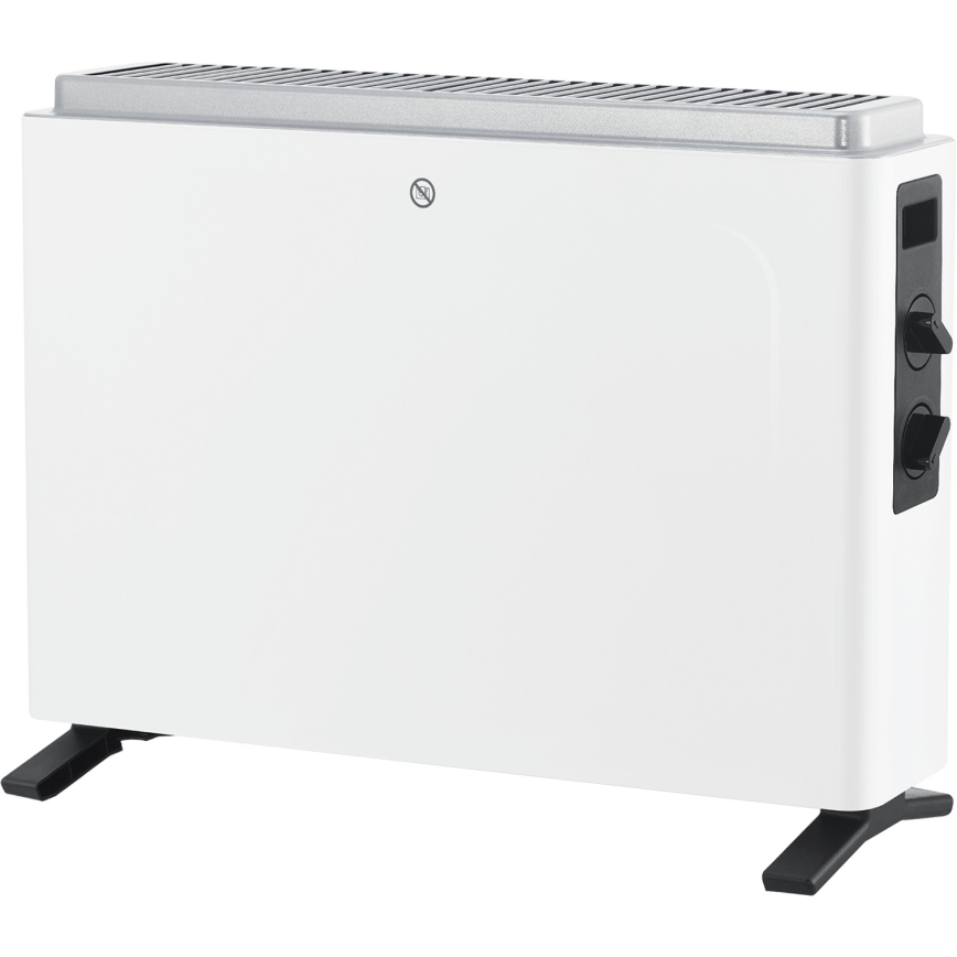 ZEVENTI - Elektromos fűtőtest/konvektor 800/1200/2000W/230V fehér