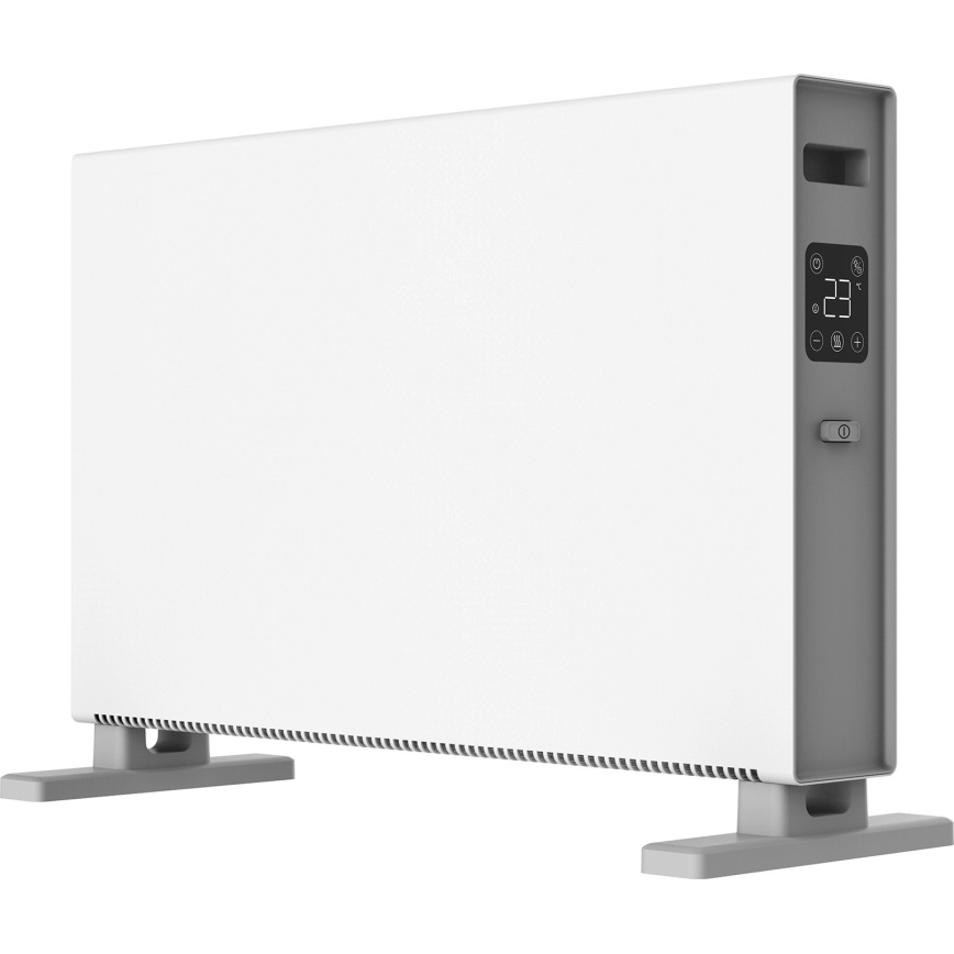 ZEVENTI - Elektromos direkt fűtőtest/konvektor LCD kijelzővel 1250/2000W/230V fehér + távirányító