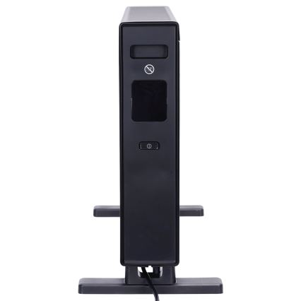ZEVENTI - Elektromos hősugárzó/konvektor LCD kijelzővel ECO/1250/2000W/230V fekete + távirányító