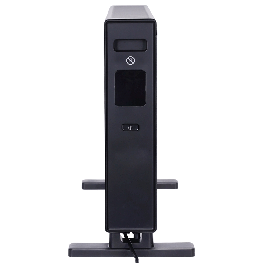 ZEVENTI - Elektromos hősugárzó/konvektor LCD kijelzővel ECO/1250/2000W/230V fekete + távirányító
