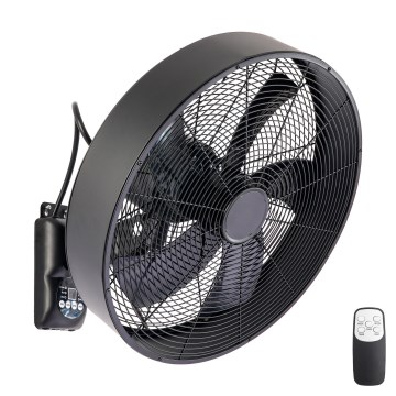 ZEVENTI - Fali ventilátor FANNY 50W/230V átm. 45 cm fekete + távirányító