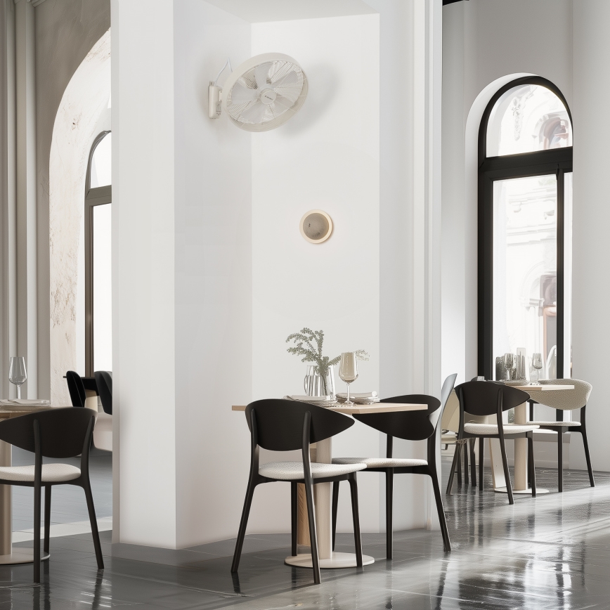 ZEVENTI - Fali ventilátor FREEZE 50W/230V átm. 40 cm fehér + távirányítás