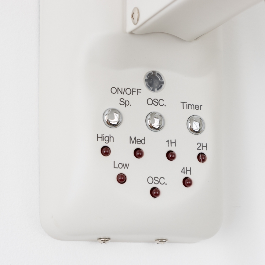 ZEVENTI - Fali ventilátor FREEZE 50W/230V átm. 40 cm fehér + távirányítás