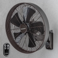 ZEVENTI - Fali ventilátor FREEZE 50W/230V átm. 40 cm fekete/barna + távirányítás