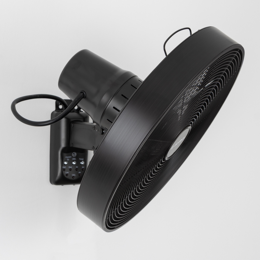 ZEVENTI - Fali ventilátor FREEZE 50W/230V átm. 40 cm fekete + távirányítás