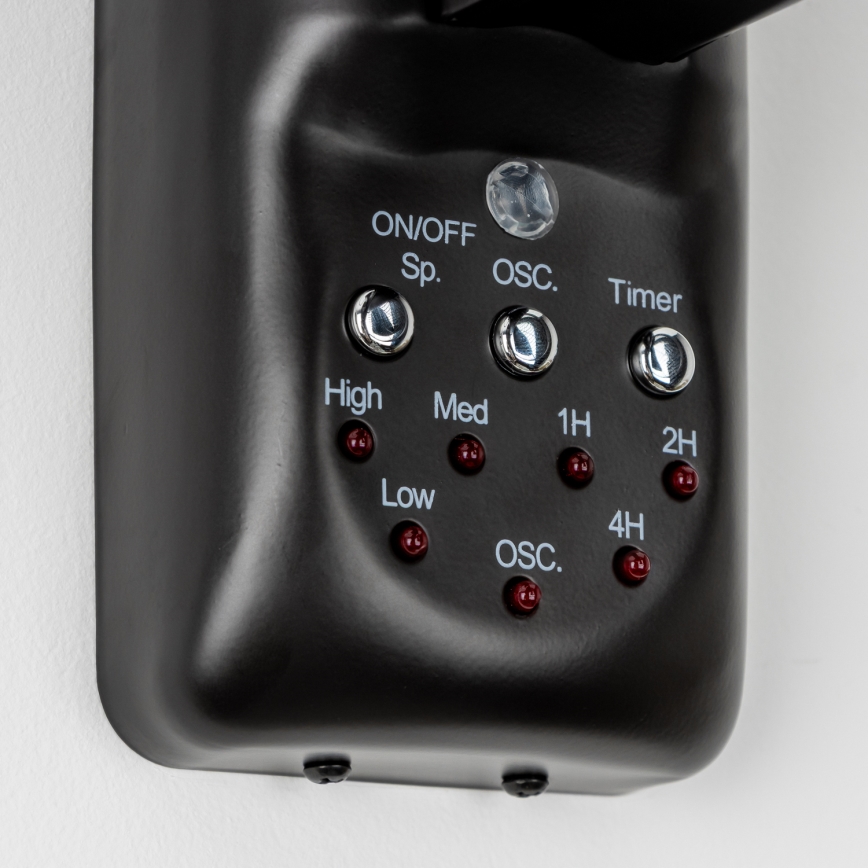 ZEVENTI - Fali ventilátor FREEZE 50W/230V átm. 40 cm fekete + távirányítás