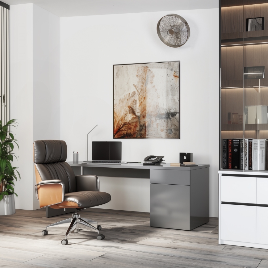 ZEVENTI - Fali ventilátor FREEZE 50W/230V átm. 40 cm matt króm + távirányítás