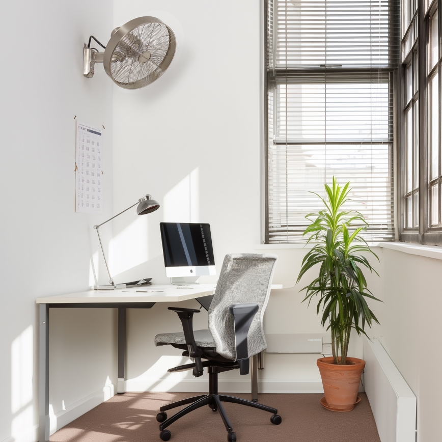 ZEVENTI - Fali ventilátor FREEZE 50W/230V átm. 40 cm matt króm + távirányítás