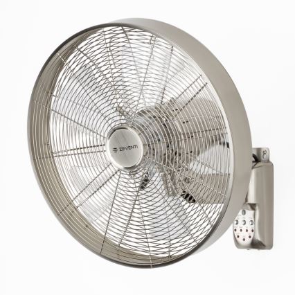 ZEVENTI - Fali ventilátor FREEZE 50W/230V átm. 40 cm matt króm + távirányítás