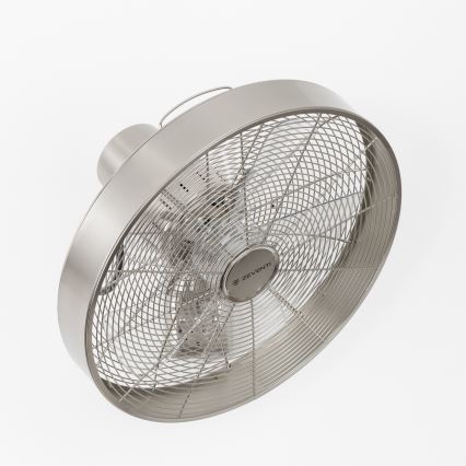 ZEVENTI - Fali ventilátor FREEZE 50W/230V átm. 40 cm matt króm + távirányítás