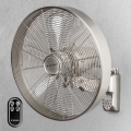 ZEVENTI - Fali ventilátor FREEZE 50W/230V átm. 40 cm matt króm + távirányítás
