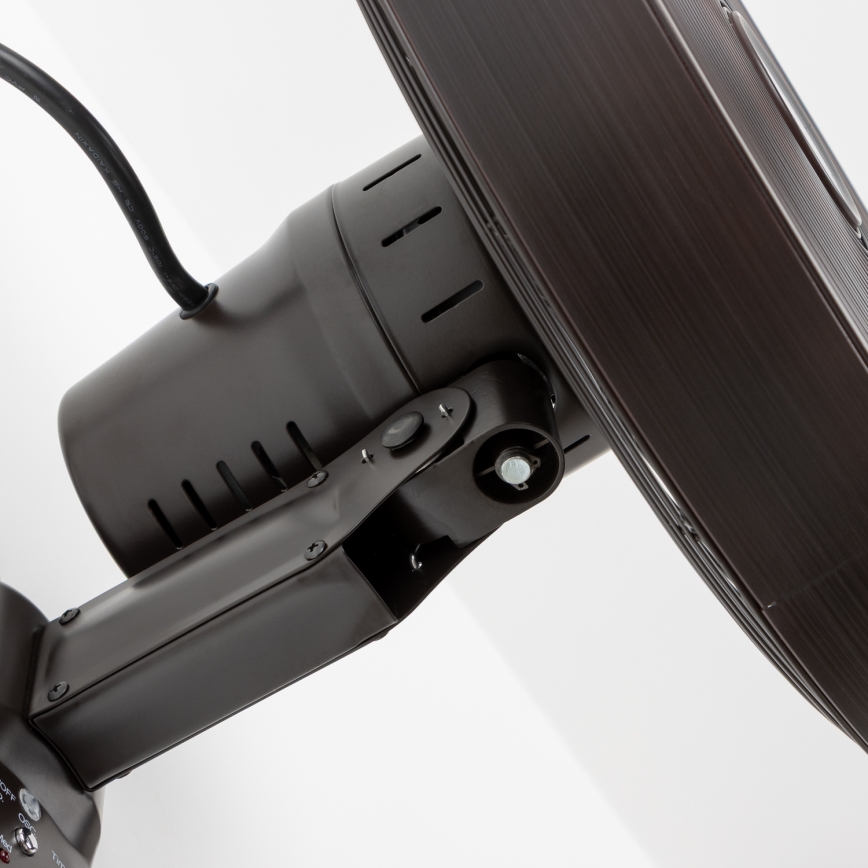 ZEVENTI - Fali ventilátor FREEZE 50W/230V átm. 40 cm fekete/barna + távirányítás