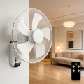 ZEVENTI - Falra szerelhető ventilátor FANNY 45W/230V Ø 41 cm fehér + távirányító