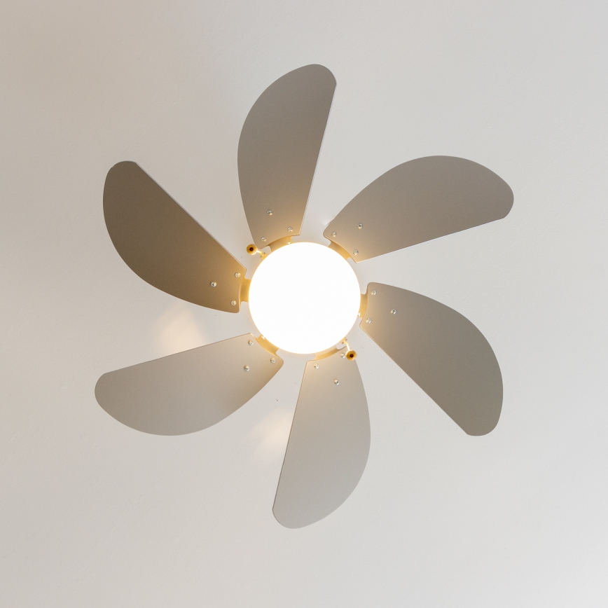 ZEVENTI - Mennyezeti ventilátor FAMARA 1xE14/60W/230V szürke