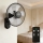 ZEVENTI - FANNY falra szerelhető ventilátor 45W/230V Ø 41 cm fekete + távirányítóval
