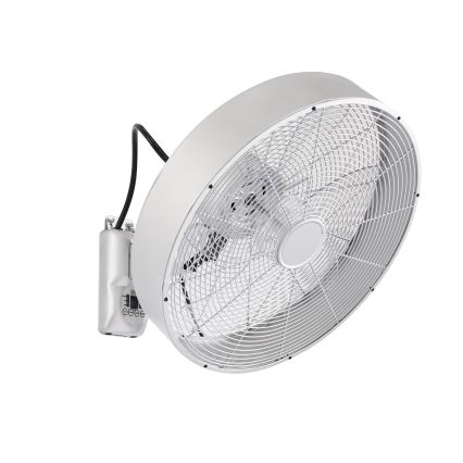 ZEVENTI - Falra szerelhető ventilátor FANNY 50W/230V Ø 45 cm matt króm + távirányító