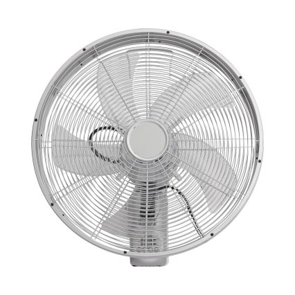 ZEVENTI - Falra szerelhető ventilátor FANNY 50W/230V Ø 45 cm matt króm + távirányító